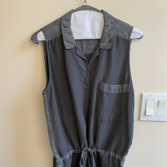 Young Fabulous Broke Romper Charcoal Gray Size small - Picture 2 of 3